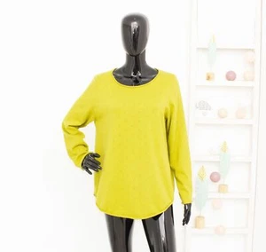 GUDRUN SJODEN Jersey Verde 100% Algodón Orgánico Pointelle Suéter Mujer... - Imagen 1 de 9