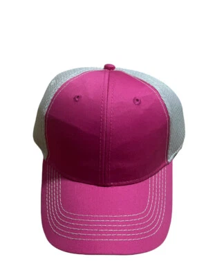 NUEVO CON ETIQUETAS Gorra de Béisbol Adams Malla Trasera Gorra Ajustable Rosa Foto 1 de 3