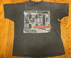 Camicia Vintage Harley Davidson Big Logo HD Taglia XL Anni 90 Punto Singolo New Haven Ct - Foto 1 di 12