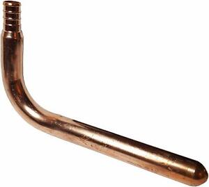 50) LEAD FREE COPPER STUB OUT ELBOW FOR 1/2" PEX TUBING 3 1/2" X 6"