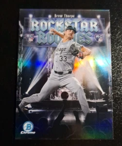 Bowman 2025 cromo Rockstar Rookies SP #RR-14 Drew Thorpe RC Chicago White Sox - Imagen 1 de 2
