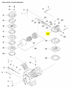 Cabezal de primera etapa de baja presión para Ingersoll Rand 7100 - 32172207 - Imagen 1 de 1