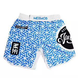 EXTRA FLEX MMA MEXMOB HECHO EN JIU JITSU SHORTS JIUJITSU GRAPPLING BJJ NOGI - Picture 1 of 4