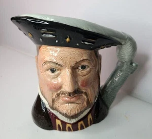 Taza Jarra Toby Grande Royal Doulton Henry VIII 6 5/8" D6642 1975 Inglaterra En muy buen estado+ - Imagen 1 de 11