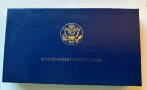1986 Liberty PF. Silver Coin Box PARTIAL SET! Half Dollar Coa's Sleeve Coin Caps - Picture 1 of 5