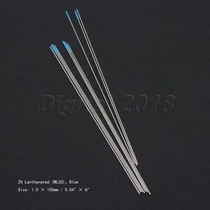 10Pcs WL20 2% Lanthanated Sky Blue TIG Welding Tungsten Electrode 1.0mm x 150mm - Picture 1 of 10
