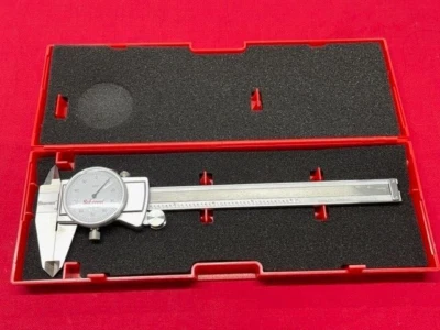 Starrett 3202-6 Dial Caliper, Hardened Stainless Steel, 0-6"    IN STOCK - Image 1 of 4