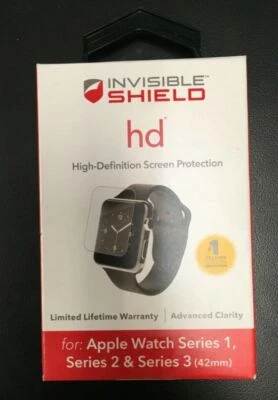Invisible Shield HD Screen Protector for Apple Watch Series 1, 2 and 3 (42mm) - Image 1 of 2