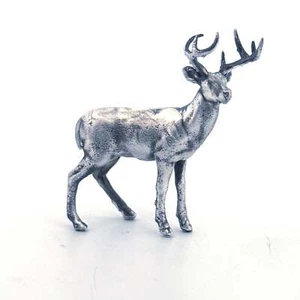 1oz White Tailed Deer Hand Poured 999 Silver Statue Gold Spartan Bar Coin Mint - Bild 1 von 7