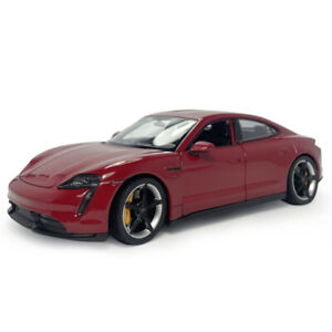 1:24 Porsche Taycan Turbo S Model Car Diecast Toys for Boys Gifts Collection Red