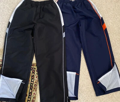 2 Pairs Prospirit Kids Boys  Mesh Lined Pants Size Large 10/12- Zip Ankles - Image 1 of 4