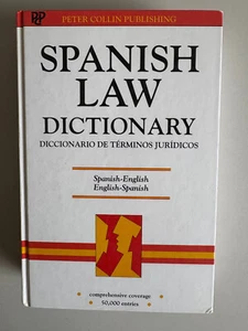 SPANISH LAW DICTIONARY-DICCIONARIO DE TERMINOS JURIDICOS-1999-HARDCOVER BOOK - Picture 1 of 9