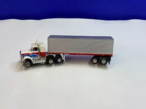 AFX AURORA PETERBILT LIGHTED SEMI W/ TRAILER HO SLOT CAR TESTED - Picture 1 of 9