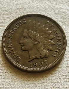 1907 Indian Head Penny High Grade (CB1) - Picture 1 of 3