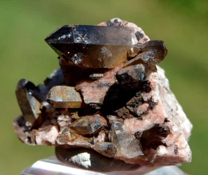 Quartz fumé & Microcline 42 gr - "Black Hole" Pocket, Park County, Colorado, USA - Imagen 1 de 5