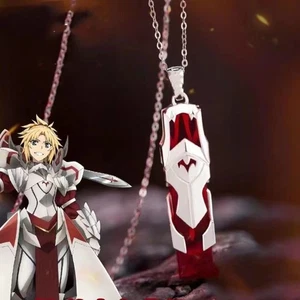 Anime Fate Apocrypha Saber Mordred Metal Necklaces Necklace Pendants Prop - Picture 1 of 5