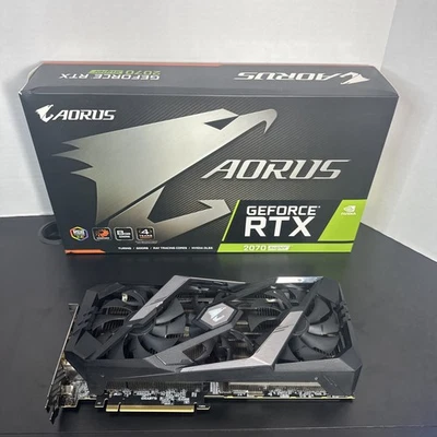 GIGABYTE AORUS GeForce RTX 2070 Super 8G Graphics Card - Image 1 of 4