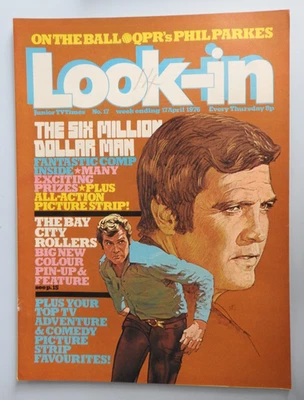 Look-in Magazine #17 - 17th Apr 1976 - Lee Majors Bay City Rollers  Space 1999 - Image 1 of 3