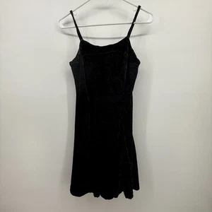 Joule Energy schwarz Samt Babydoll Gr. Small Kleid Fee Grunge Whimsigoth Witchy - Bild 1 von 12