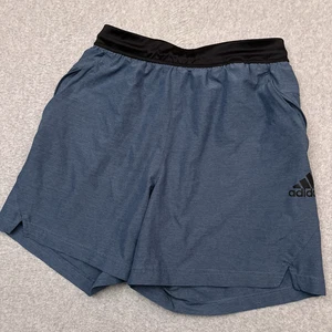 Adidas Axis Woven 6" Pantaloncini da Allenamento Uomo S Tasche Zip Aeroready Wonder Acciaio - Foto 1 di 12