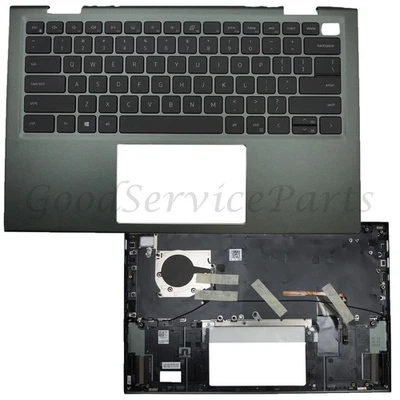 Nuevo teclado Dell Inspiron 14 5410 7415 2 en 1 reposamanos retroiluminado verde 0VJ2PX EE. UU. Foto 1 de 4