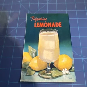 Vintage 60er Jahre erfrischende Limonade Werbung Display Flyer NOS - Bild 1 von 2