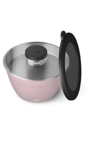 New S'well Salad Bowl Kit Salad Bowl Mini Canister Removable Tray Peony Pink - Picture 1 of 6