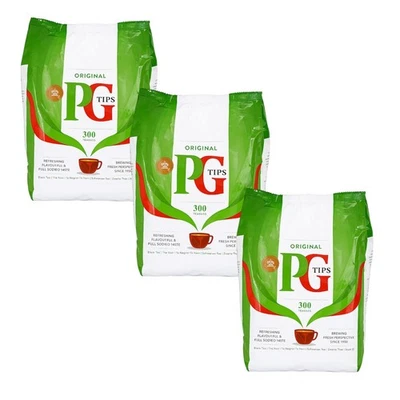 PG Tips Schwarztee Original | 900 Teebeutel |  3 x 870g | Schwarzer Tee Beutel - Bild 1 von 3