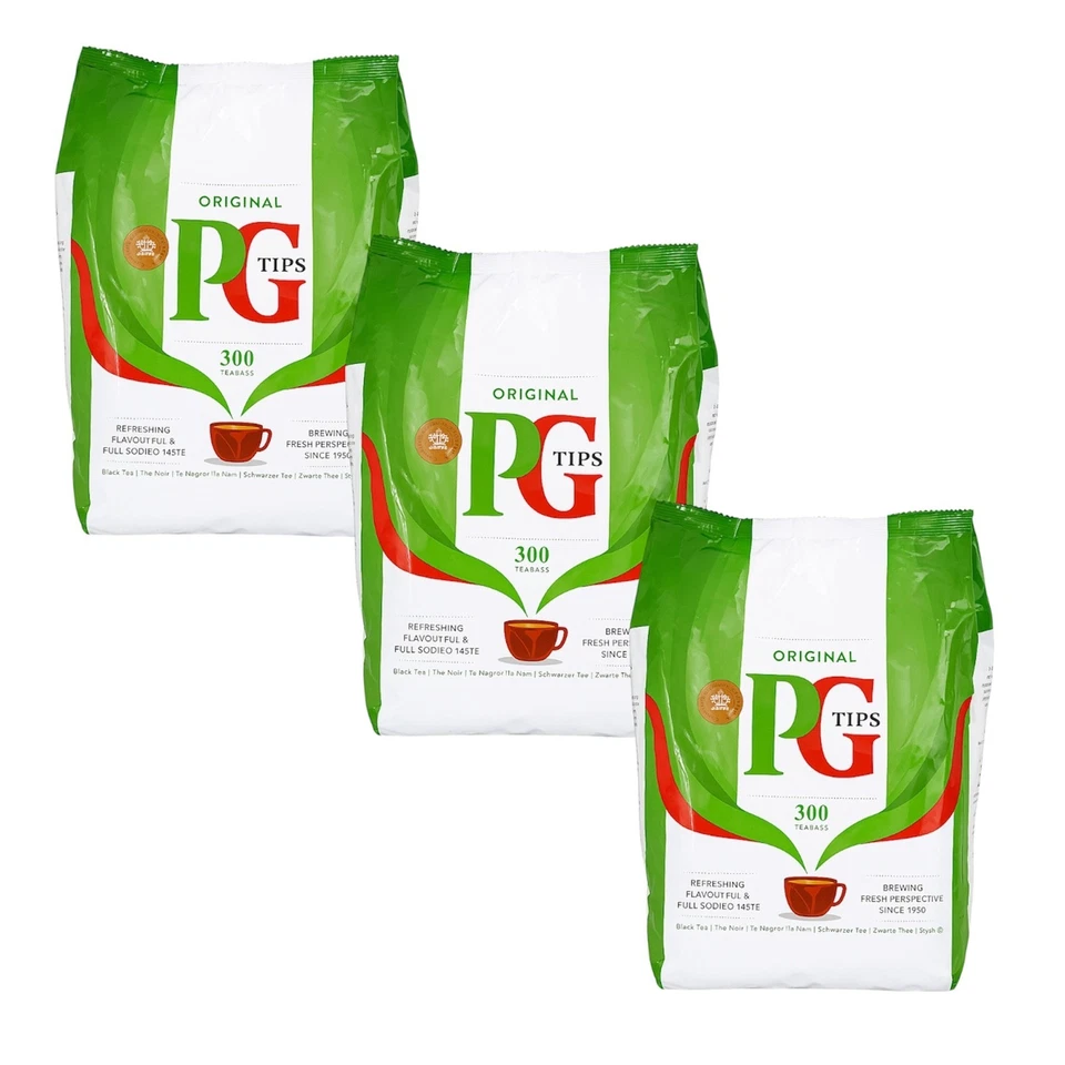 PG Tips Schwarztee Original | 900 Teebeutel |  3 x 870g | Schwarzer Tee Beutel - Bild 1 von 3