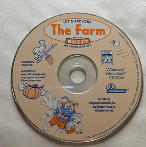 Let's Explore the Farm with Buzzy - The Knowledge Bug WINDOWS CD-ROM Game - Picture 1 of 1