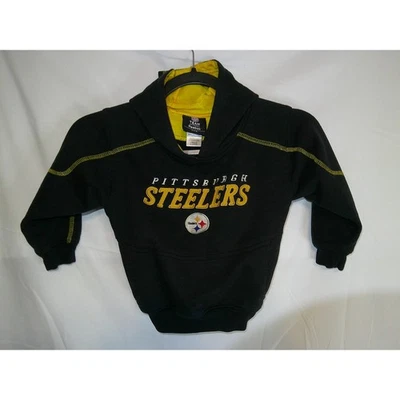 Sudadera con Capucha Vintage Pittsburgh Steelers Niños NFL Reebok Negra Amarilla Foto 1 de 4