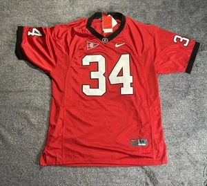 Maglia calcio Georgia Bulldogs #34 Herschel Walker Nike squadra rossa 52 - Foto 1 di 5