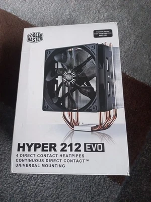 Hyper 212 EVO CPU Air Cooler And Fittings New In Box Instructions Computer Fan - Image 1 of 4
