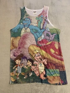 Dragon Tales Mushroom Meadow Adult Tank Top Logo Vision Small Made In USA - Picture 1 of 5