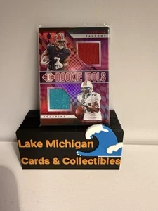 2023 Panini Illusions - Rookie Idols Doble Memorabilia Bijan Robinson, Ricky... - Imagen 1 de 2