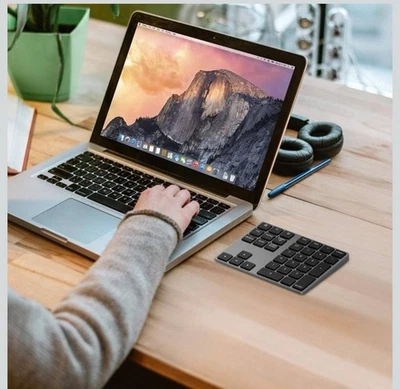 Bluetooth Number Pad, Lekvey Aluminum Rechargeable Wireless Numeric Keypad Slim - Image 1 of 4