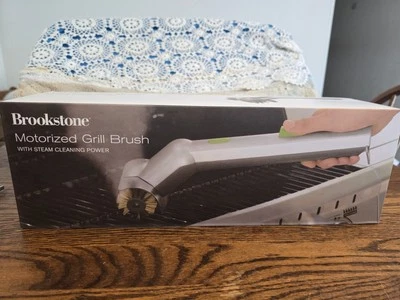 Cepillo limpiador de vapor para parrilla de barbacoa motorizado Brookstone | Nunca usado | 641621 Foto 1 de 4