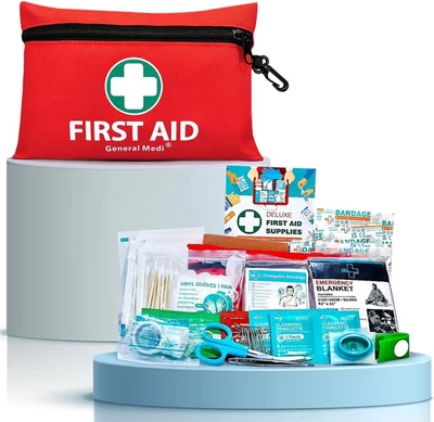 General Medi Mini First Aid Kit, 110 Piece Small First Aid Kit - Includes Emerge - Image 1 of 4