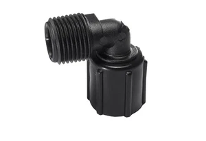 Codo Flair-IT PEXLOCK 30785 SW, 1/2" MPT x 1/2" FPT, negro - Imagen 1 de 3