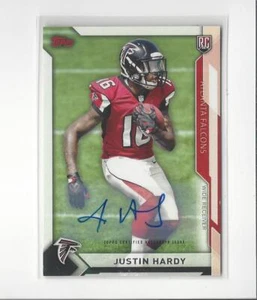 2015 Topps Take It to the House  Justin Hardy Rookie AUTOGRAPH Falcons - Picture 1 of 1