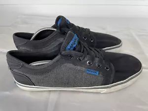 2012 MEN'S TONY HAWK SZ 9.5 MED CANVAS SKATER SHOES OUTDOOR PUNK BLUE GRAY - Picture 1 of 8