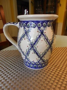 Polish Pottery Boleslawienc Pitcher - Picture 1 of 5