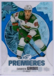 2023-24 Upper Deck Ice Damien Giroux Blue Parallel Rookie Card # 200 - Picture 1 of 2