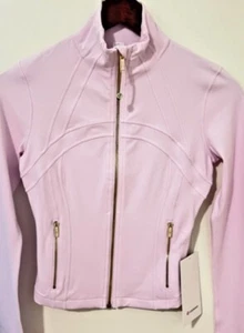 LULULEMON Define Cropped Jacket Nulu Pink Organza Gold Gold 0 2 4 6 8 10 12 14 - Picture 1 of 1