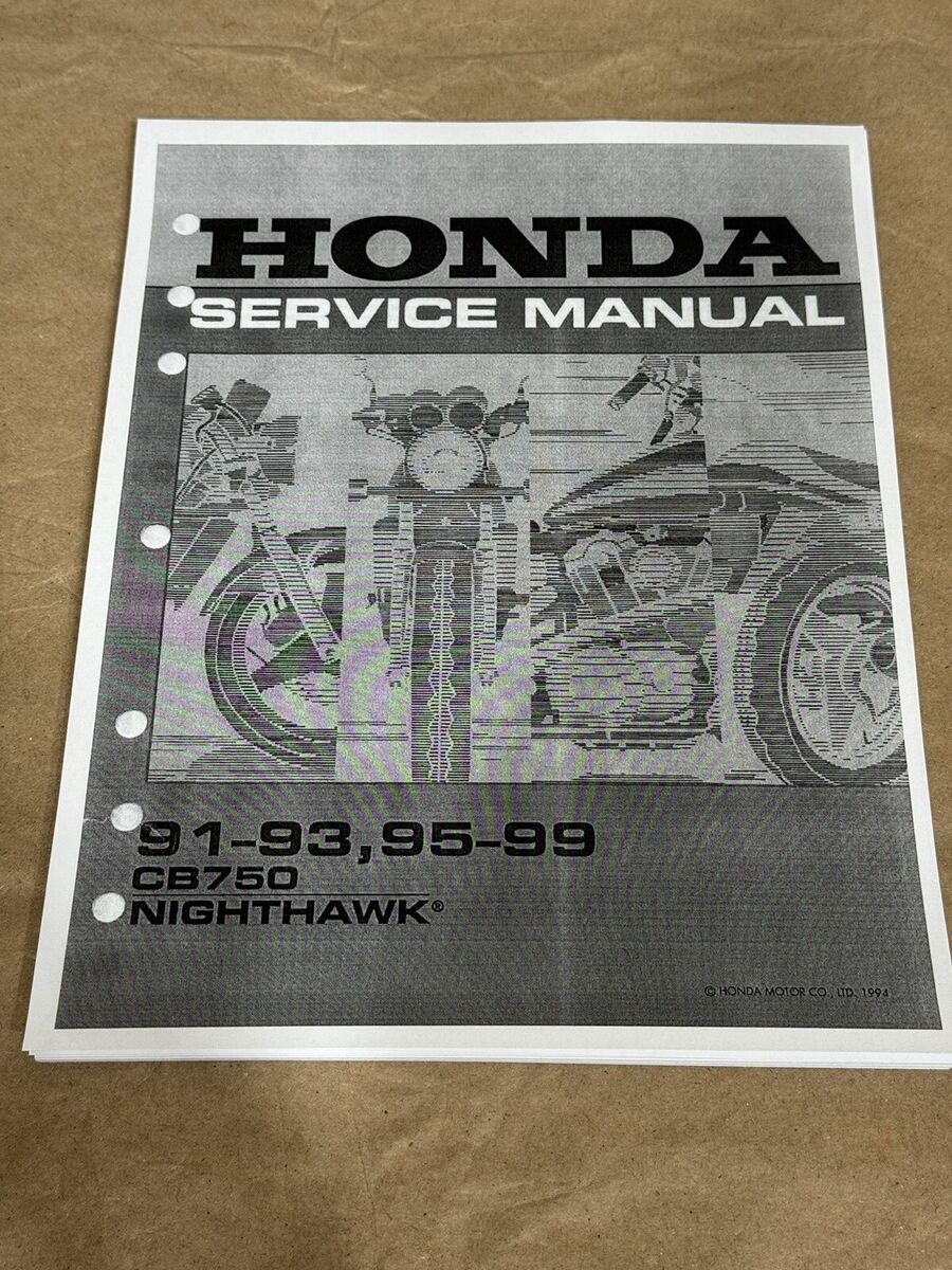Nighthawk 750 CB750 Motorcycle Repair Manuals & Literature Nighthawk 750 CB750 Motorcycle Repair Manuals & Literature