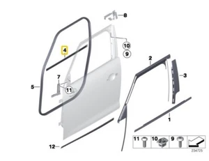 MINI COUNTRYMAN R60 INNER LEFT WINDOW CHANNEL COVER - Picture 1 of 2