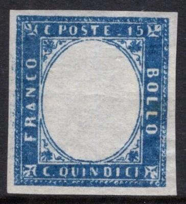 ITALY / 1863 / SASSONE # 11n (WITHOUT EFFIGY) MINT NO GUM / CV 1100€ - Image 1 of 3