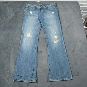 Pantalones de mezclilla Roxy vintage Quicksilver para mujer talla 9 azul corte bota desgastado acampanado ancho - Imagen 1 de 17