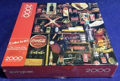 1986 Springbok Puzzle Coca Cola Centennial New 2000 Pc Rare Sealed COKE IS IT - Image 1 of 4