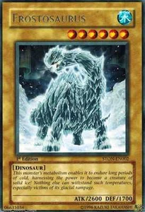 Tarjetas Frostosaurus STON-EN002 Raras X 1 Como Nuevas Primera Yugioh - Imagen 1 de 1